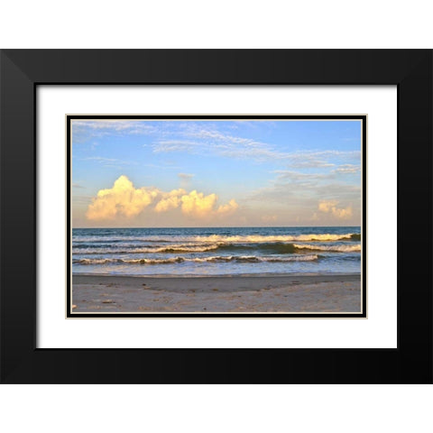 Relaxing Retreat Black Modern Wood Framed Art Print with Double Matting by Peck, Gail
