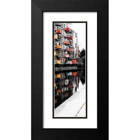 Reflecting Lofts II Black Modern Wood Framed Art Print with Double Matting by Peck, Gail