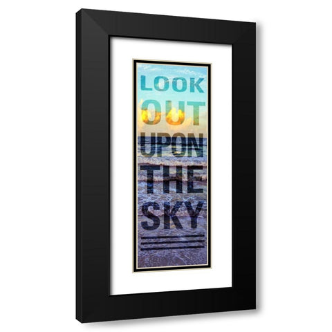 Sea and Sky II Black Modern Wood Framed Art Print with Double Matting by Peck, Gail