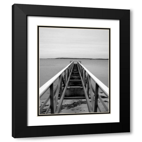 Looking Out I Black Modern Wood Framed Art Print with Double Matting by Rodriguez, Jairo