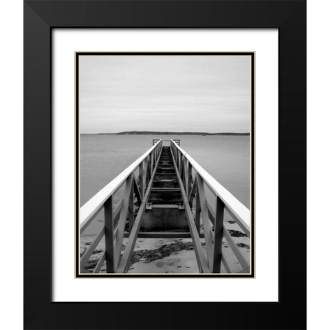 Looking Out I Black Modern Wood Framed Art Print with Double Matting by Rodriguez, Jairo