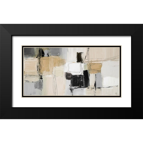 Neutral Variety Black Modern Wood Framed Art Print with Double Matting by Loreth, Lanie