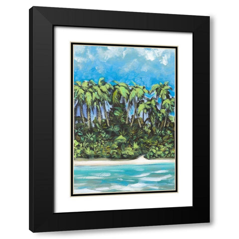 Coastal Escape I Black Modern Wood Framed Art Print with Double Matting by Meneely, Dan