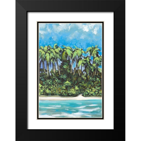 Coastal Escape I Black Modern Wood Framed Art Print with Double Matting by Meneely, Dan