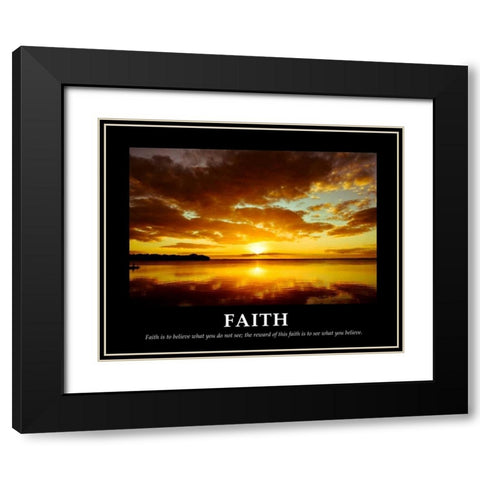 Faith Black Modern Wood Framed Art Print with Double Matting by Nawrocke, Bruce