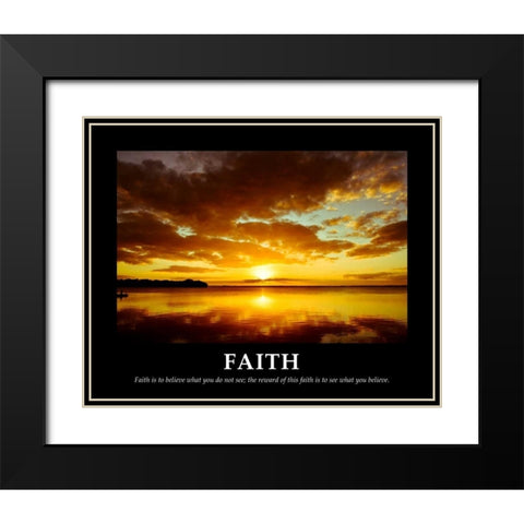Faith Black Modern Wood Framed Art Print with Double Matting by Nawrocke, Bruce