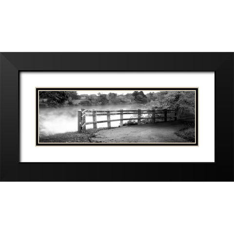 Lake Path Black Modern Wood Framed Art Print with Double Matting by Poynter, Kelly