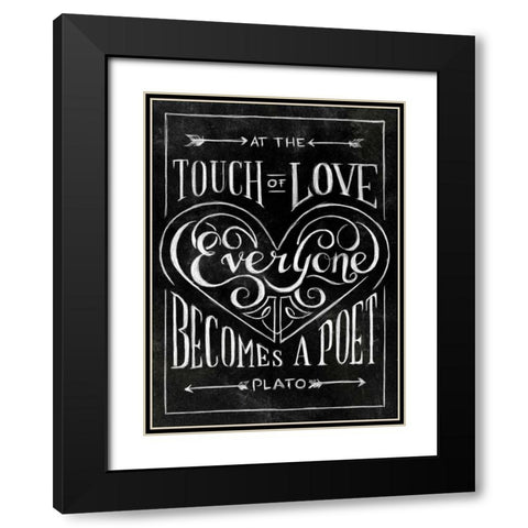 Everyone Becomes with Border Black Modern Wood Framed Art Print with Double Matting by Sundance Studio