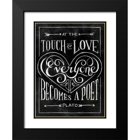 Everyone Becomes with Border Black Modern Wood Framed Art Print with Double Matting by Sundance Studio