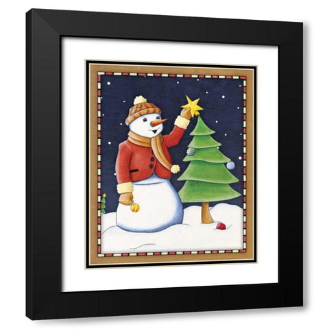 In the Spirit III Black Modern Wood Framed Art Print with Double Matting by Josefina