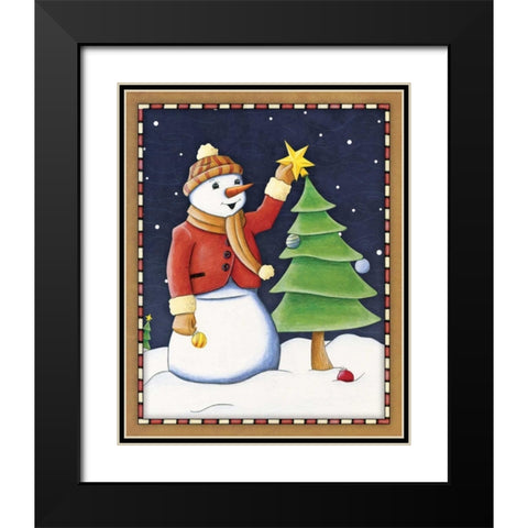 In the Spirit III Black Modern Wood Framed Art Print with Double Matting by Josefina