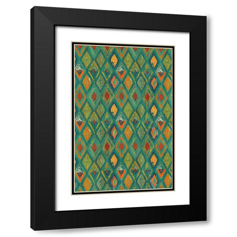 Southwest Design I Black Modern Wood Framed Art Print with Double Matting by Biscardi, Nicholas