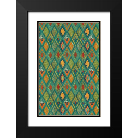 Southwest Design I Black Modern Wood Framed Art Print with Double Matting by Biscardi, Nicholas