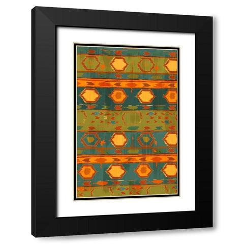 Southwest Design III Black Modern Wood Framed Art Print with Double Matting by Biscardi, Nicholas