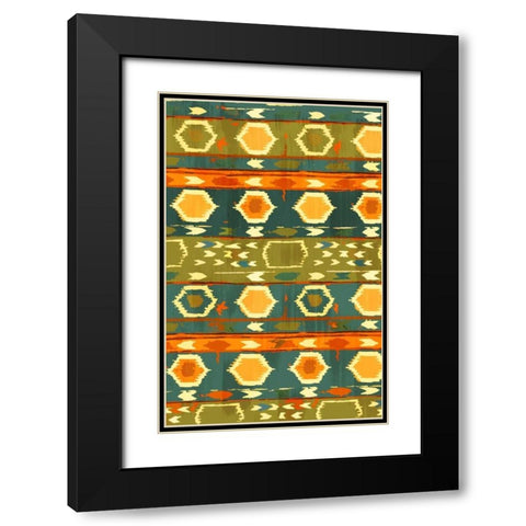 Southwest Design II Black Modern Wood Framed Art Print with Double Matting by Biscardi, Nicholas