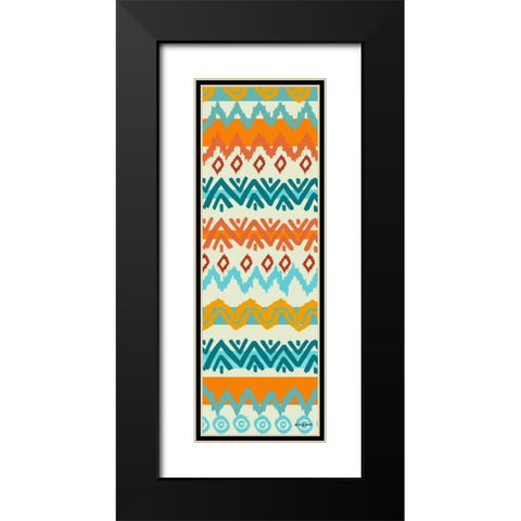 Southwest Pattern I Black Modern Wood Framed Art Print with Double Matting by Biscardi, Nicholas