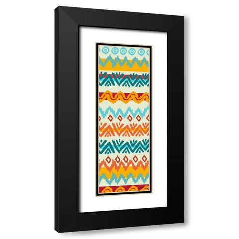 Southwest Pattern II Black Modern Wood Framed Art Print with Double Matting by Biscardi, Nicholas