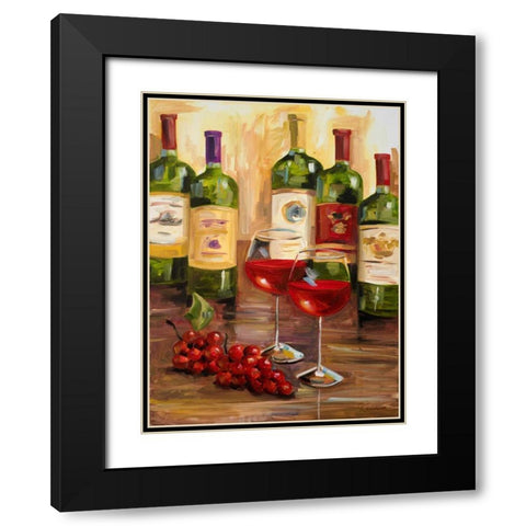 Chianti I Black Modern Wood Framed Art Print with Double Matting by French-Roussia, Heather A.