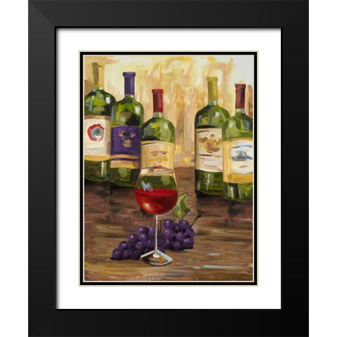 Chianti II Black Modern Wood Framed Art Print with Double Matting by French-Roussia, Heather A.
