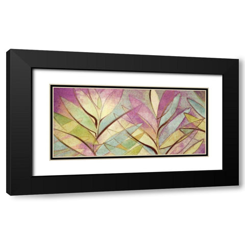 Palm Abstract Black Modern Wood Framed Art Print with Double Matting by Loreth, Lanie