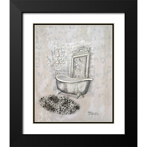 Antique Mirrored Bath II Black Modern Wood Framed Art Print with Double Matting by Hakimipour, Tiffany