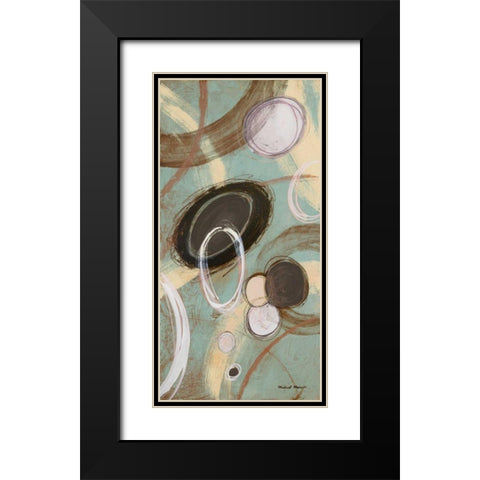 Inside Blue I Black Modern Wood Framed Art Print with Double Matting by Marcon, Michael