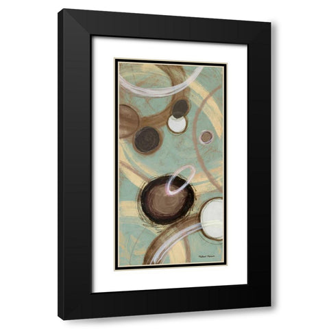 Inside Blue II Black Modern Wood Framed Art Print with Double Matting by Marcon, Michael