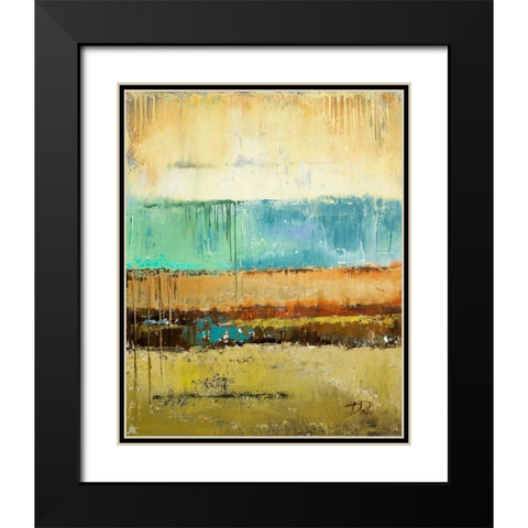 Rain I Black Modern Wood Framed Art Print with Double Matting by Pinto, Patricia