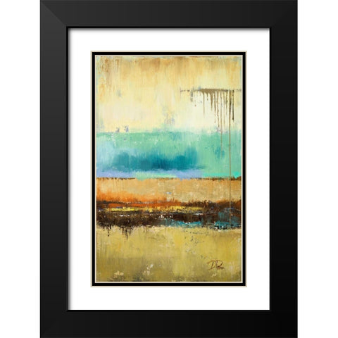 Rain II Black Modern Wood Framed Art Print with Double Matting by Pinto, Patricia