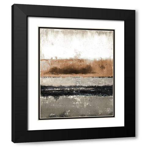 Autumn Rain Black Modern Wood Framed Art Print with Double Matting by Pinto, Patricia