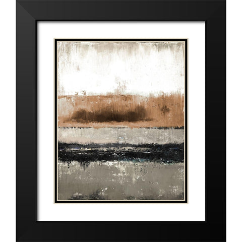 Autumn Rain Black Modern Wood Framed Art Print with Double Matting by Pinto, Patricia