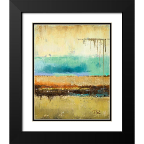 Rain II Black Modern Wood Framed Art Print with Double Matting by Pinto, Patricia