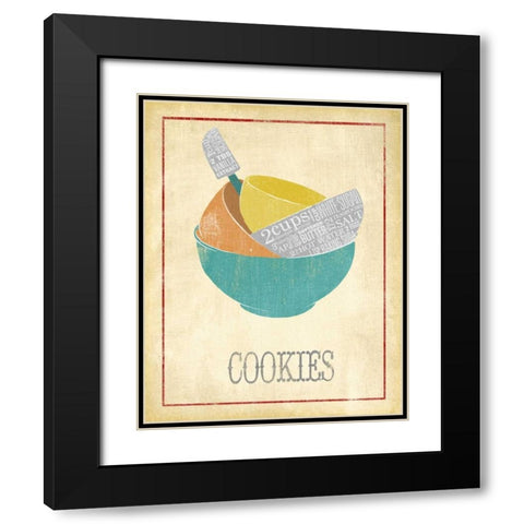 Cookies Black Modern Wood Framed Art Print with Double Matting by Studio, Sd Graphics