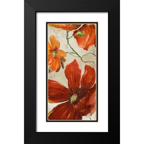 Modernismo Roja I Black Modern Wood Framed Art Print with Double Matting by Pinto, Patricia