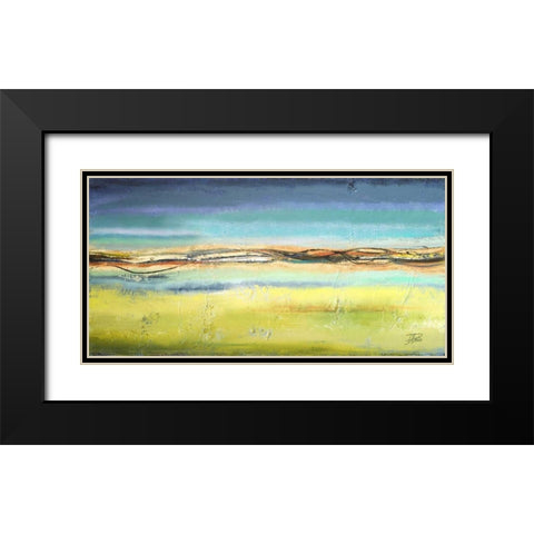 Twilight Black Modern Wood Framed Art Print with Double Matting by Pinto, Patricia
