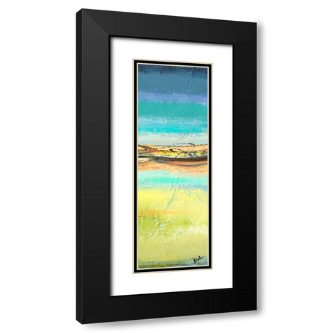 Twilight Panel II Black Modern Wood Framed Art Print with Double Matting by Pinto, Patricia