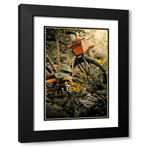 In the Fields I Black Modern Wood Framed Art Print with Double Matting by Nawrocke, Bruce
