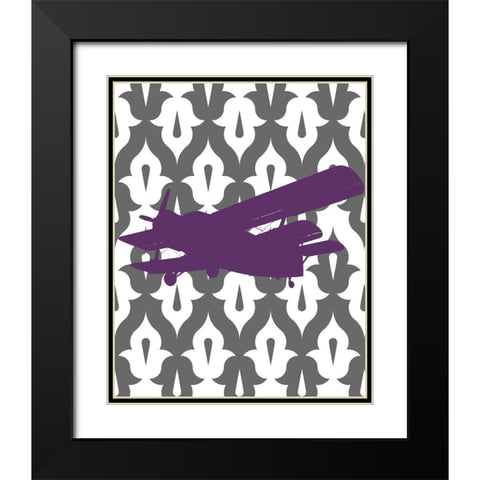 Flight Patterns II Black Modern Wood Framed Art Print with Double Matting by Marcon, Michael