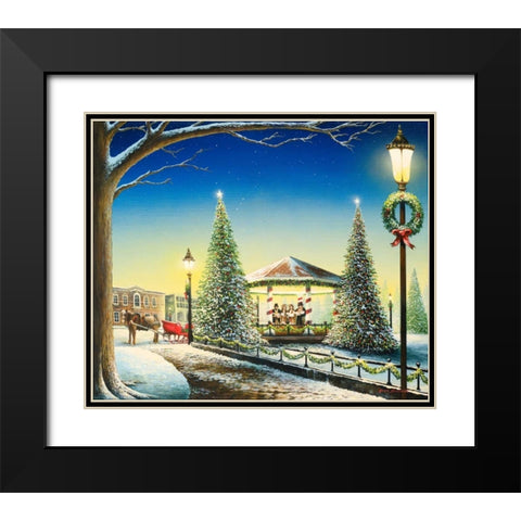 Tis the Season Black Modern Wood Framed Art Print with Double Matting by Nawrocke, Bruce