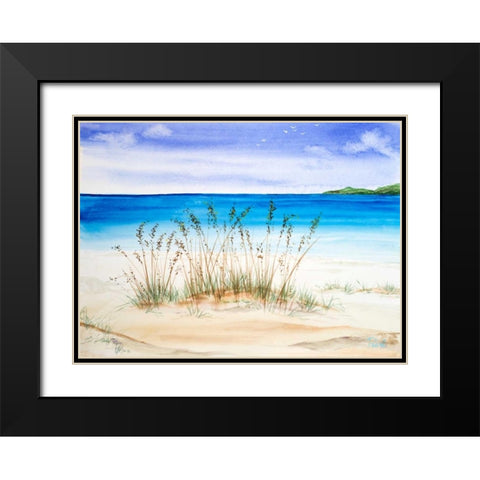 July I Black Modern Wood Framed Art Print with Double Matting by Urban Pearl Collection, Llc