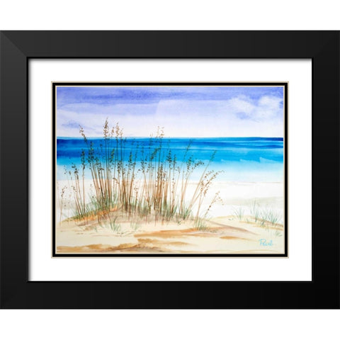 July II Black Modern Wood Framed Art Print with Double Matting by Urban Pearl Collection, Llc