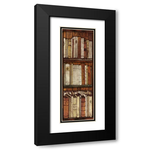 Library II Black Modern Wood Framed Art Print with Double Matting by Medley, Elizabeth