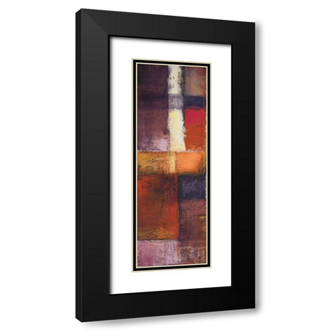 Deconstructing Panel I Black Modern Wood Framed Art Print with Double Matting by Marcon, Michael