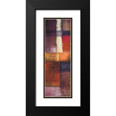 Deconstructing Panel I Black Modern Wood Framed Art Print with Double Matting by Marcon, Michael