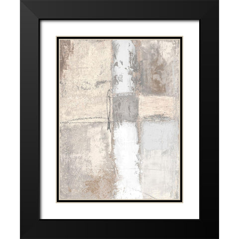 Neutral Autumn Deconstructing I Black Modern Wood Framed Art Print with Double Matting by Marcon, Michael