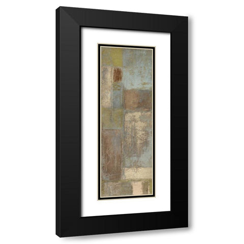 Autumn Deconstructing Panel II Black Modern Wood Framed Art Print with Double Matting by Marcon, Michael