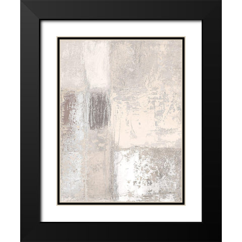 Neutral Autumn Deconstructing II Black Modern Wood Framed Art Print with Double Matting by Marcon, Michael