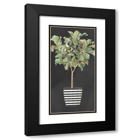 Essential Compliment on Black II Black Modern Wood Framed Art Print with Double Matting by Pinto, Patricia