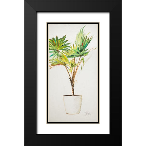 Essential Compliment on White VI Black Modern Wood Framed Art Print with Double Matting by Pinto, Patricia