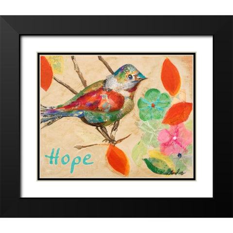Band of Inspired Birds III Black Modern Wood Framed Art Print with Double Matting by Ritter, Gina
